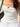 WHITE TEXTURED TUBE TOP WITH BOW - WHITE FRENCH BOW BANDEAU - L - Sweetheart Supplies