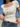WHITE TIE-FRONT TOP FOR COMFORTABLE EVERYDAY WEAR