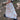 WHITE TIERED SKIRT WITH GOLDFISH PRINT FOR WOMEN