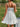 WHITE TIERED SUNDRESS WITH RUFFLED HEM AND VINTAGE POLKA DOT DESIGN - L - Sweetheart Supplies