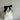 WHITE TOTE BAG WITH BLACK BOW HANDLE FOR CASUAL