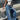 WIDE-LEG BLUE JEANS WITH STRAIGHT LEG FIT FOR WOMEN