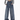 WIDE-LEG BOYFRIEND JEANS IN FADED BLUE - TRENDY CASUAL COTTON BLEND