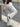 WIDE-LEG CARGO PANTS WITH HIGH WAIST IN WHITE Y2K STYLE
