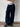 WIDE-LEG DARK DENIM JEANS FÜR JEDEN ANLASS MIT TASCHENSTICKEREI - Marineblue / S - Sweetheart Supplies