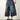 WIDE-LEG DENIM CULOTTES WITH WHISKER TEXTURE WASH