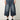 WIDE-LEG DENIM CULOTTES WITH WHISKER TEXTURE WASH