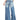 WIDE-LEG DENIM JEANS WITH VINTAGE WASHED LOW WAIST DESIGN