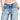 WIDE-LEG DENIM JEANS WITH VINTAGE WASHED LOW WAIST DESIGN