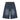 WIDE-LEG DENIM SHORTS WITH MID WAIST DESIGN