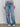 WIDE-LEG JEANS WITH STAR LEOPARD PRINT POCKETS FOR TRENDY OUTFITS - Blue / S - Sweetheart Supplies