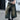 WIDE LEG JEANS WITH STUDDED BELT - WIDE LEG CUT STYLE