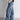 WIDE-LEG LIGHT-WASH JEANS WITH LOW-RISE BUTTONED WAISTBAND LOOSE COTTON BLEND