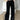 WIDE-LEG PANTS WITH WHITE STRIPES - RETRO SPORT BLACK CONTRAST