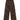 WIDE LEG PLEATED CARGO PANTS WITH SNAP CLOSURES IN BROWN