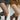 WOMEN SEQUIN KNIT LEGGINGS PAIR OF TWO FOR ELEGANT EVENING WEAR