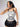 Y2K COLLAR STRAPLESS TOP WITH PRINTED KNIT FABRIC