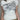 Y2K COLLARED CREW NECK TOP WITH TROPICAL PRINT