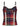 Y2K SPAGHETTI STRAP COLLAR TOP WITH PLAID AND WOVEN DETAILS