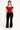 Y2K STARLIGHT OUTFIT - WOMAN IN RED OFF-THE-SHOULDER TOP AND VELOUR PANTS