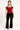 Y2K STARLIGHT OUTFIT - WOMAN IN RED OFF-THE-SHOULDER TOP AND VELOUR PANTS