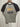 Y2K STYLE COLLAR CREW NECK SHIRT WITH COLOR BLOCK DESIGN
