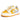 YELLOW AND CREAM SNEAKERS WITH BLUE STAR MADE FROM VEGAN LEATHER