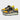 YELLOW AND GRAY SYNTHETIC LEATHER SNEAKERS