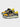 YELLOW AND GRAY SYNTHETIC LEATHER SNEAKERS