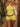 YELLOW HALTER TOP AND SHORTS SET FABRIC TEXTURE