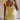 YELLOW SQUARE-NECK BODYCON DRESS WITH SHORT SLEEVES, REGULAR FIT
