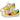YELLOW STAR SNEAKERS WITH RED STAR PATCH