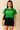 YELLOW T-SHIRT WITH GREEN TRIM FOR CASUAL WEAR