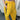 YELLOW WIDE LEG TRACK PANTS WITH BLACK STRIPES - AMERICAN RETRO STYLE